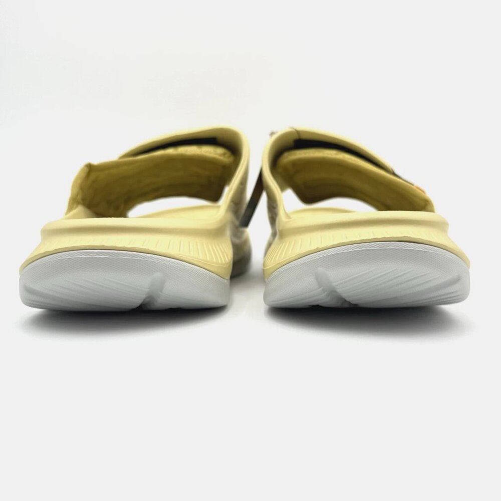 NEW Hoka One One Ora Luxe Recovery Slide Sandals Men's 14 Celery Root / Mercury - Picture 5 of 11